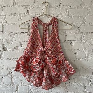 Free People love charm floral tank